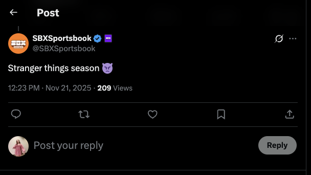 Sbx Sportsbook - X Post